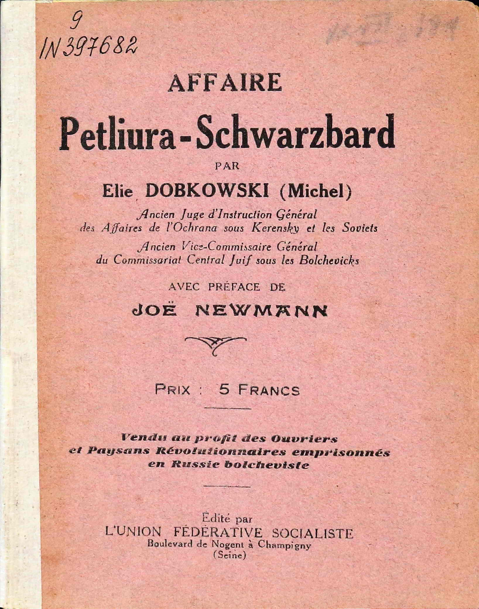 Affaire Petliura - Schwarzbard